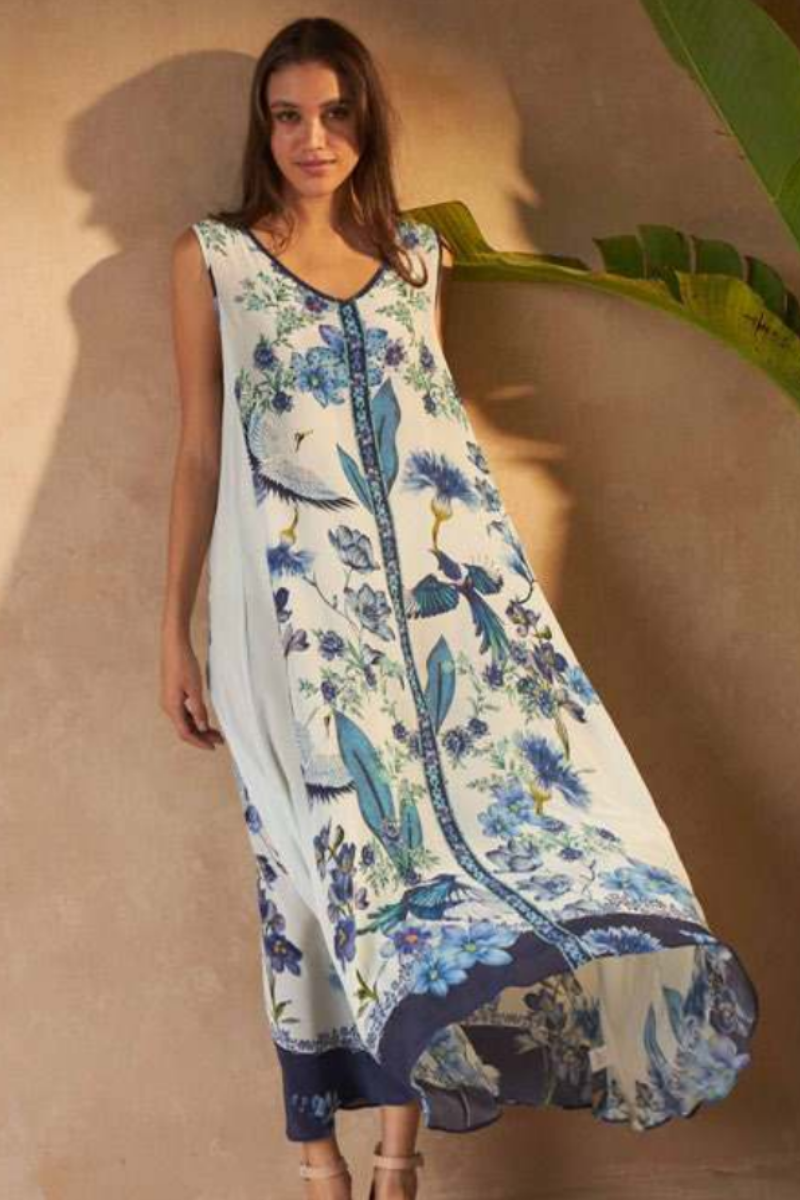 Inoa | Daphne Dress | Flowers Blu