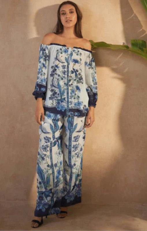 Inoa | Larch Trousers | Flowers Blu
