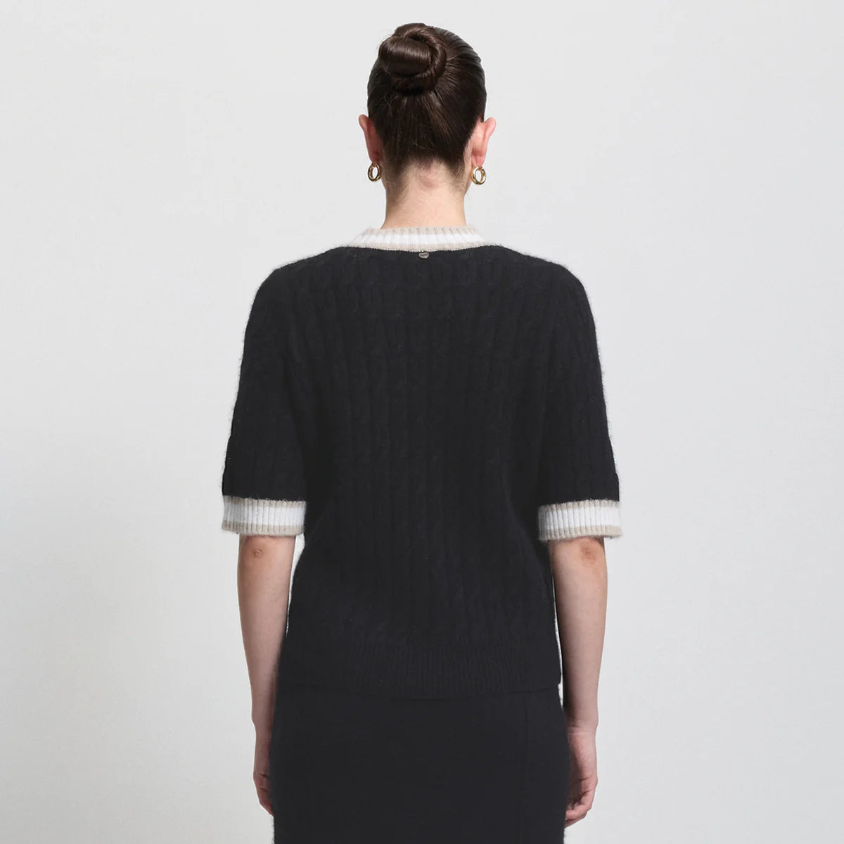 Raw by Raw | Theresa Short Sleeve Knit | Jet