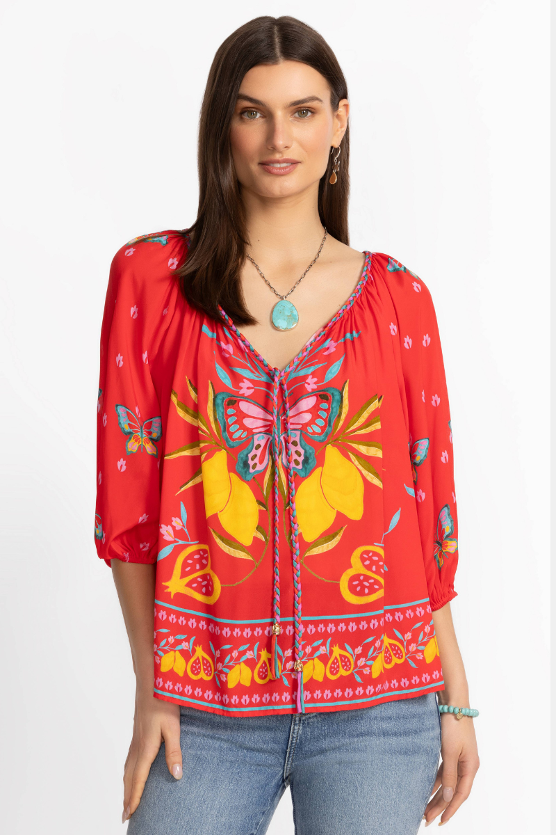 Johnny Was | Monaco Peasant Blouse | Ekaterina