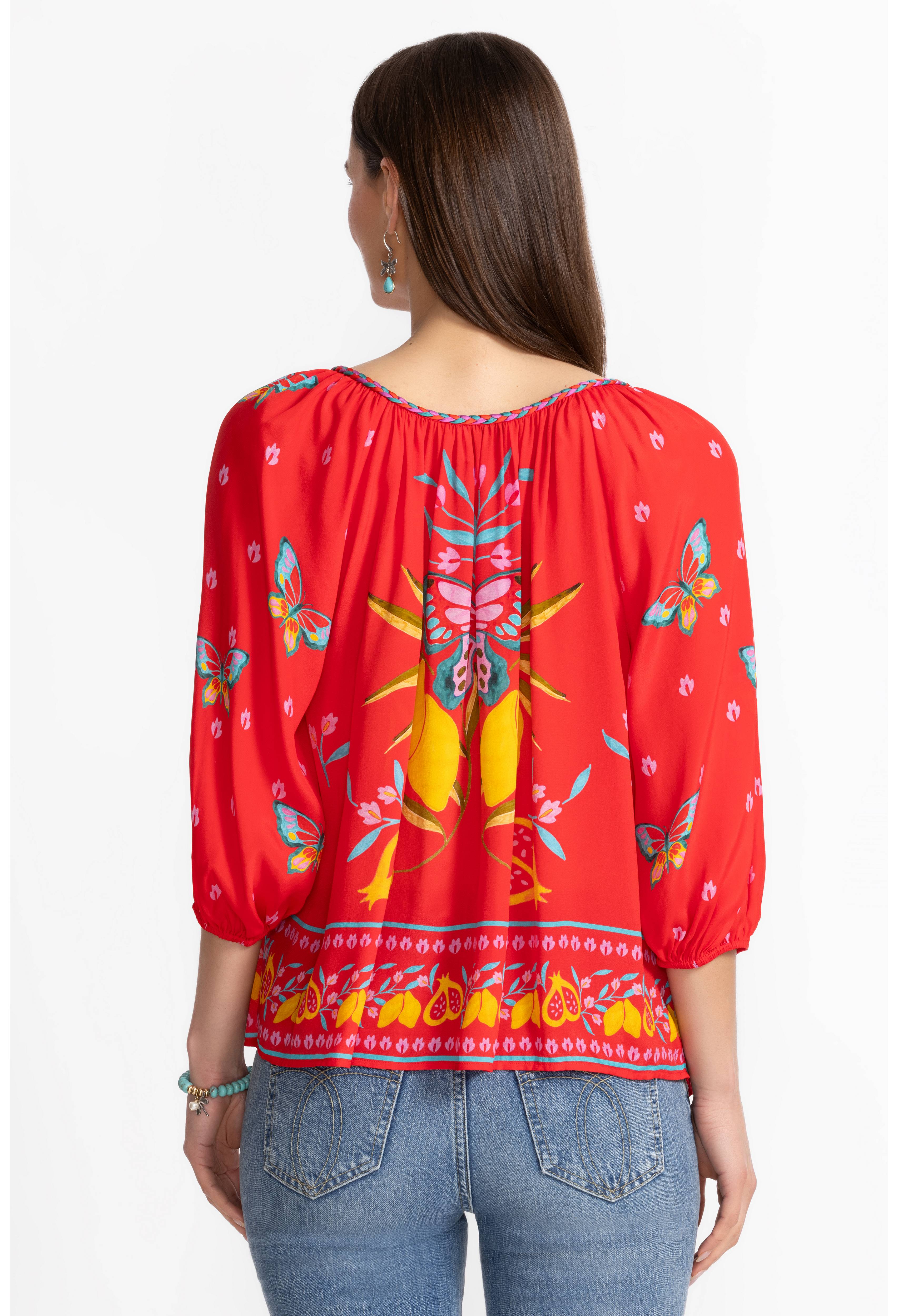 Johnny Was | Monaco Peasant Blouse | Ekaterina