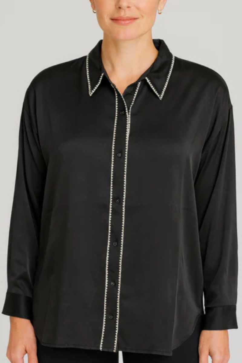 Johnny Was | The Slim Audrey Collared Shirt | Domitil