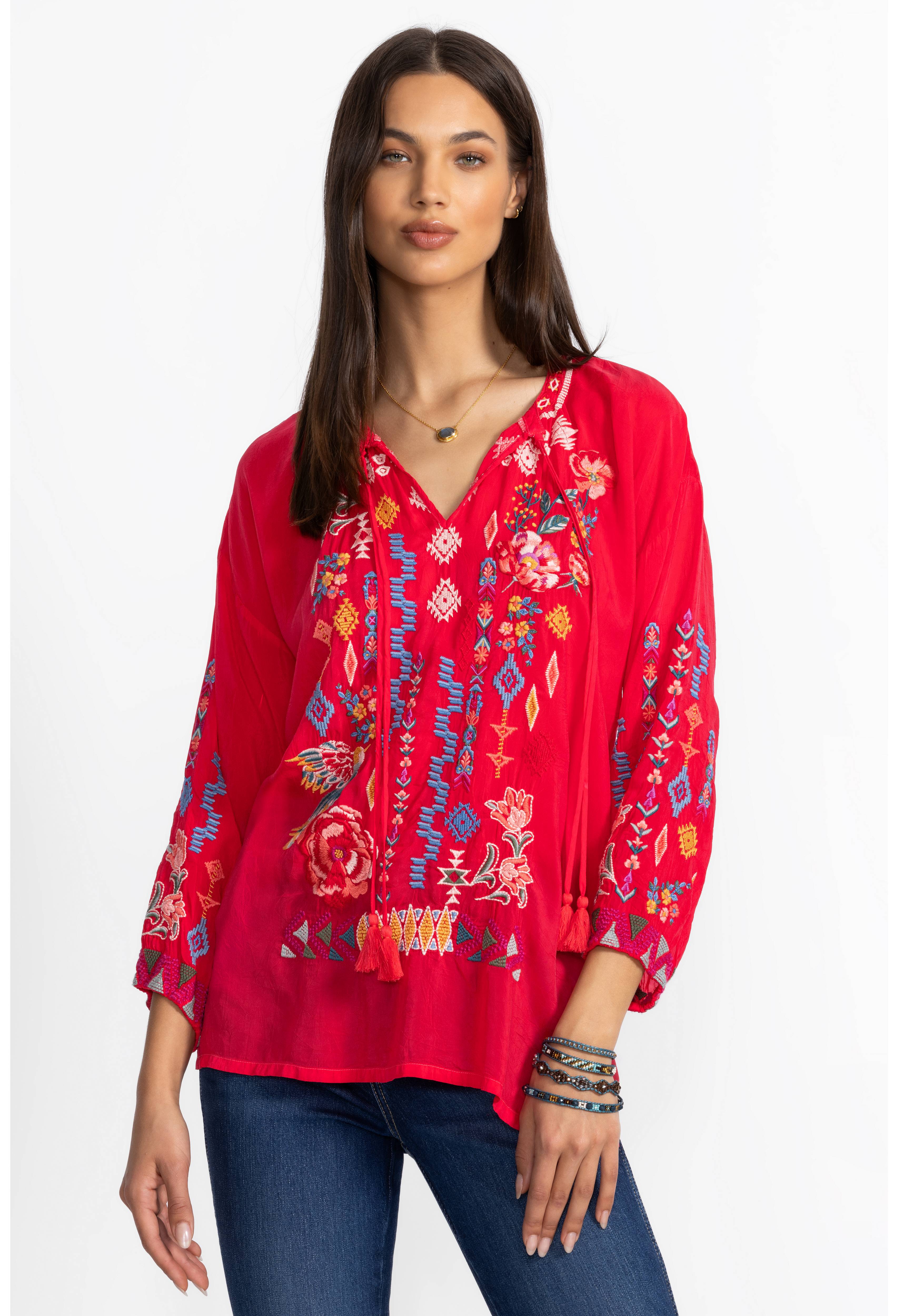 Johnny Was | The Sarah Blouse | Ski Patrol