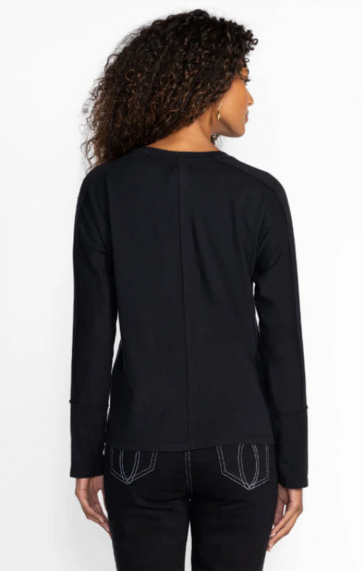 Johnny Was | Long Sleeve Dolman Tee | Miaora | Black