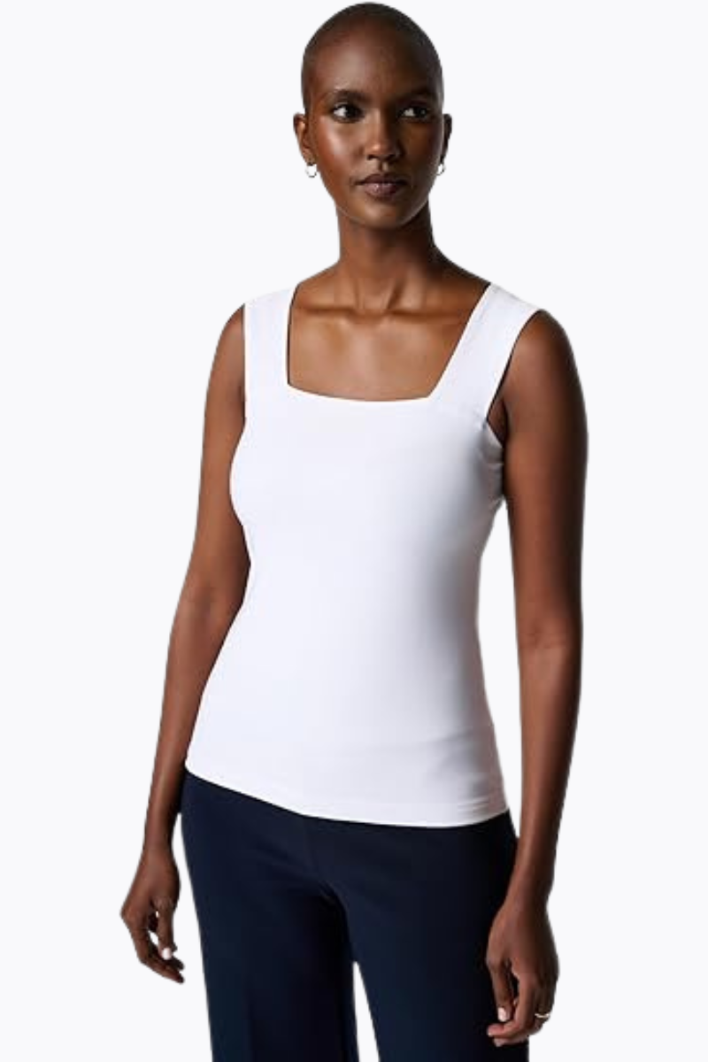Joseph Ribkoff | Classic Square Neck Cami | White
