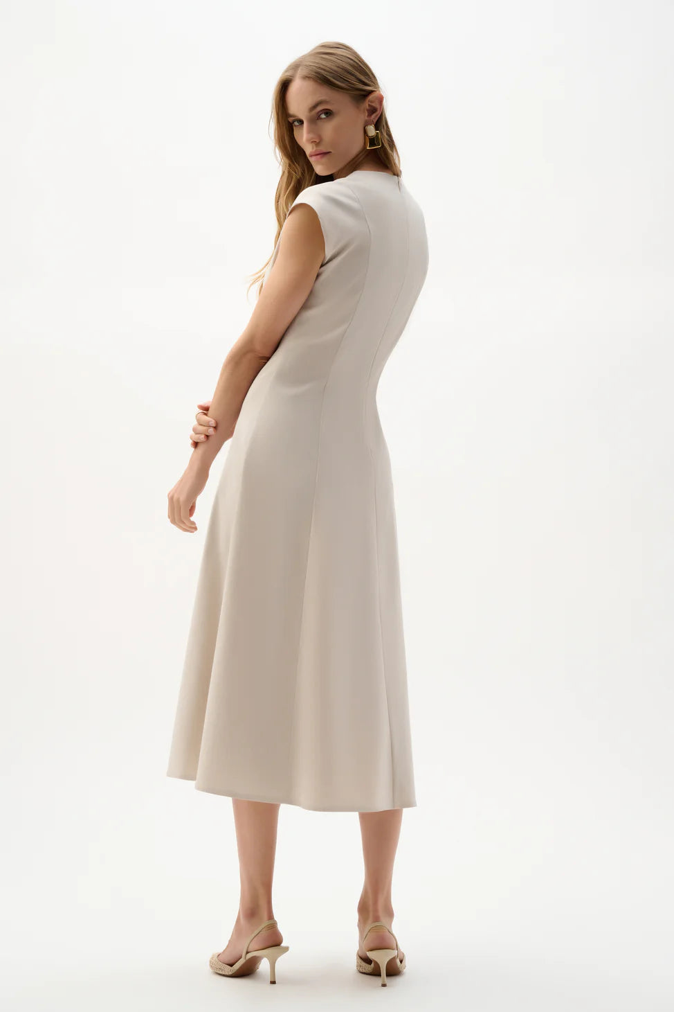 Joseph Ribkoff | Melange Fit & Flare Dress | Natural