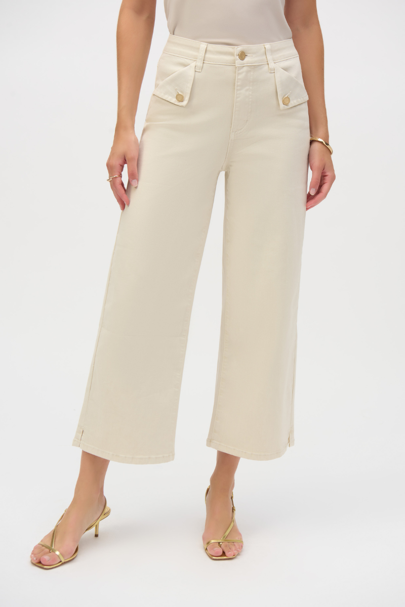 Joseph Ribkoff | Stretch Culotte Jean | Beige