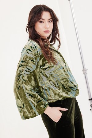 Kamare | Ilona Burnout Shirt | Palm