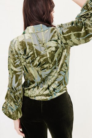 Kamare | Ilona Burnout Shirt | Palm