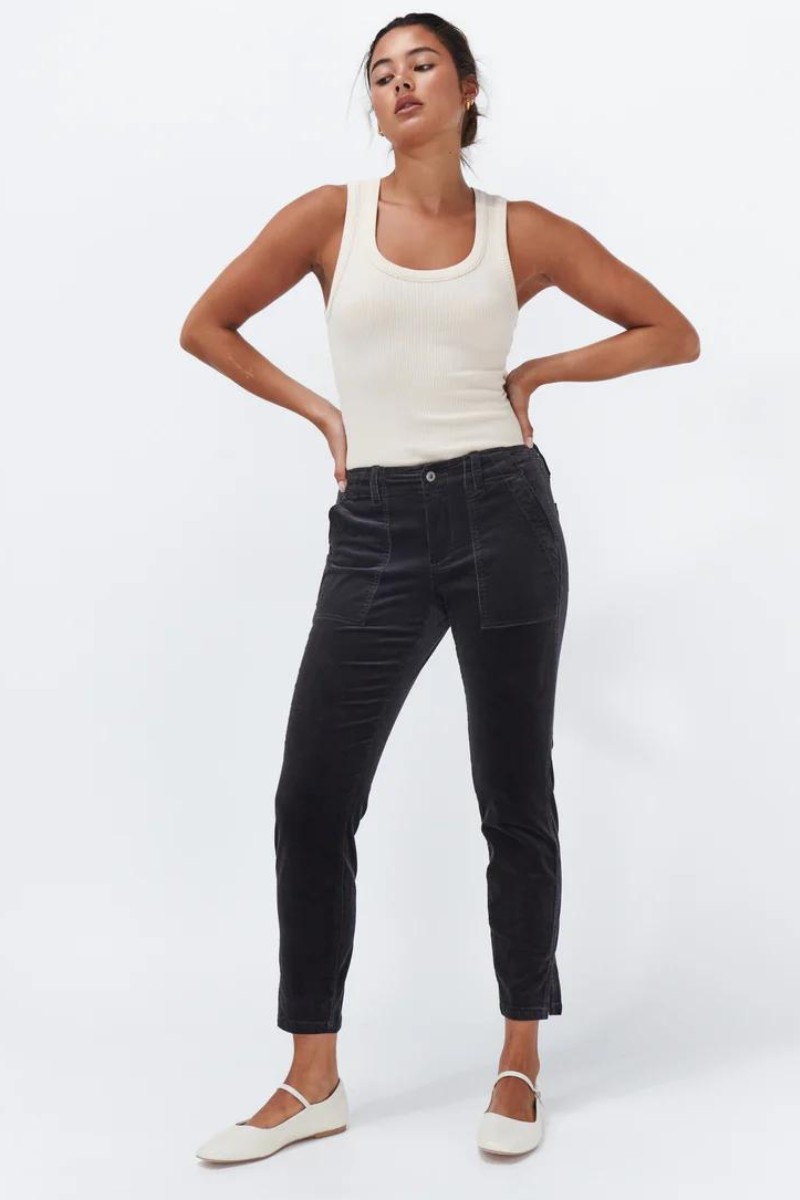 Kireina - Soho Cord Cropped - Grey