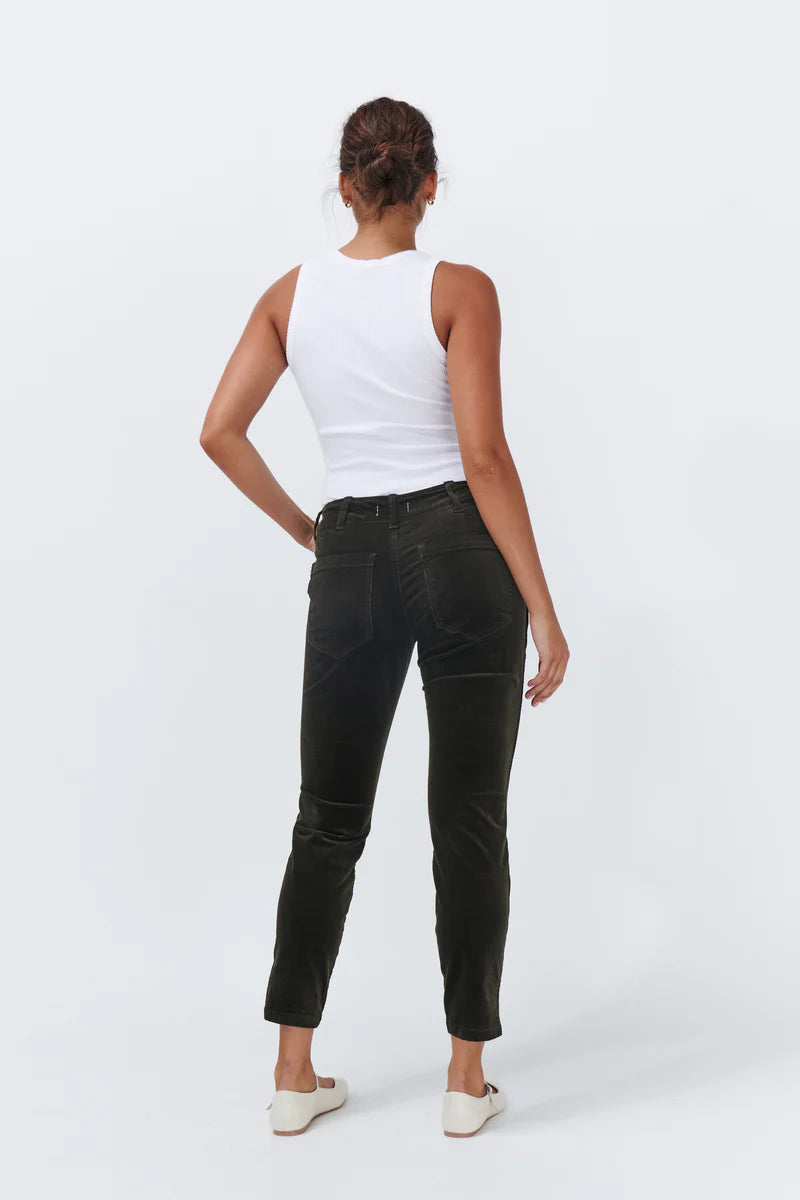 Kireina - Soho Cord Cropped - Khaki