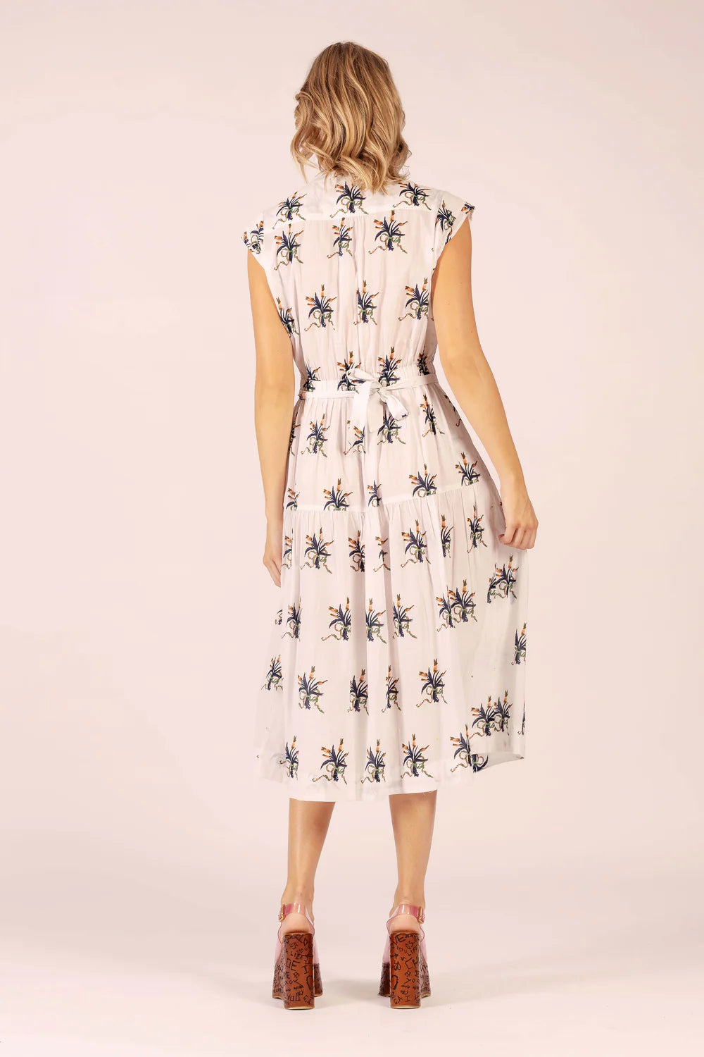 Lola | Daisy Boo Aria Midi | Spray White Navy