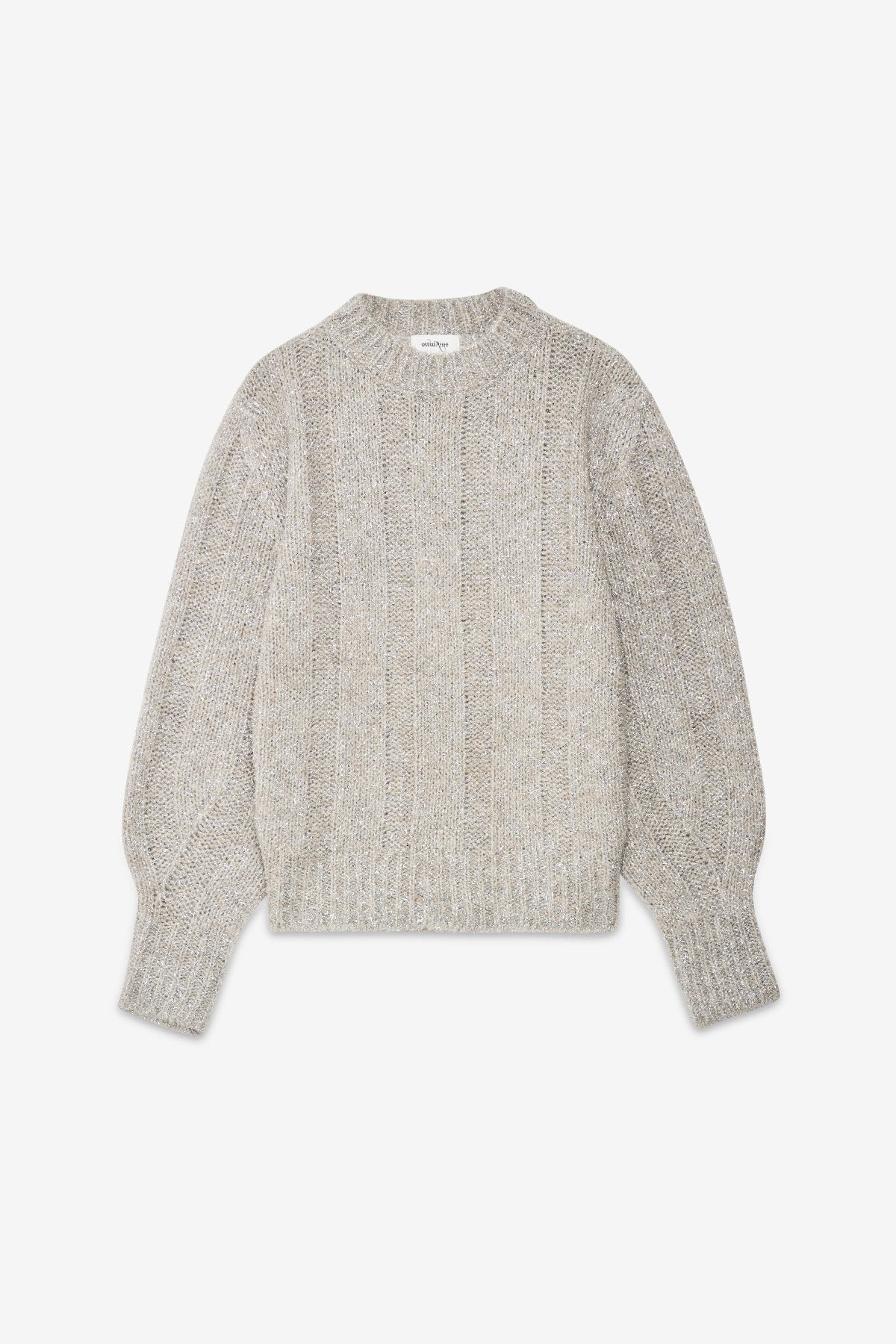 Ottod'Ame | Sweater with Lurex | Grey