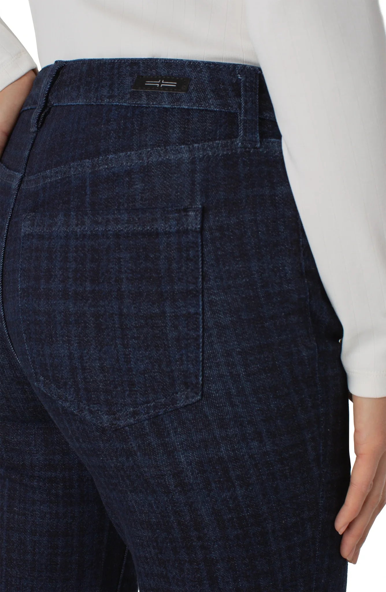 Liverpool Jeans | Hannah Flare | Indigo Plaid