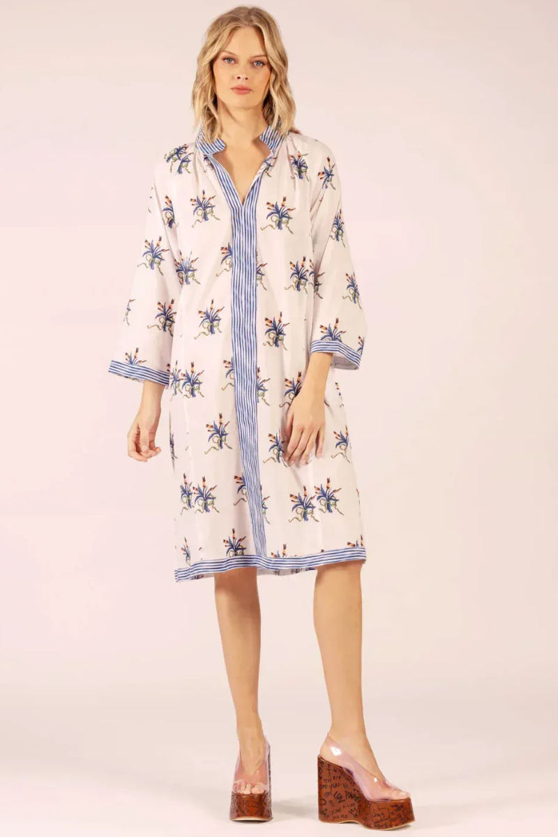 Lola | Daisy Midi Dress | Capri/Navy