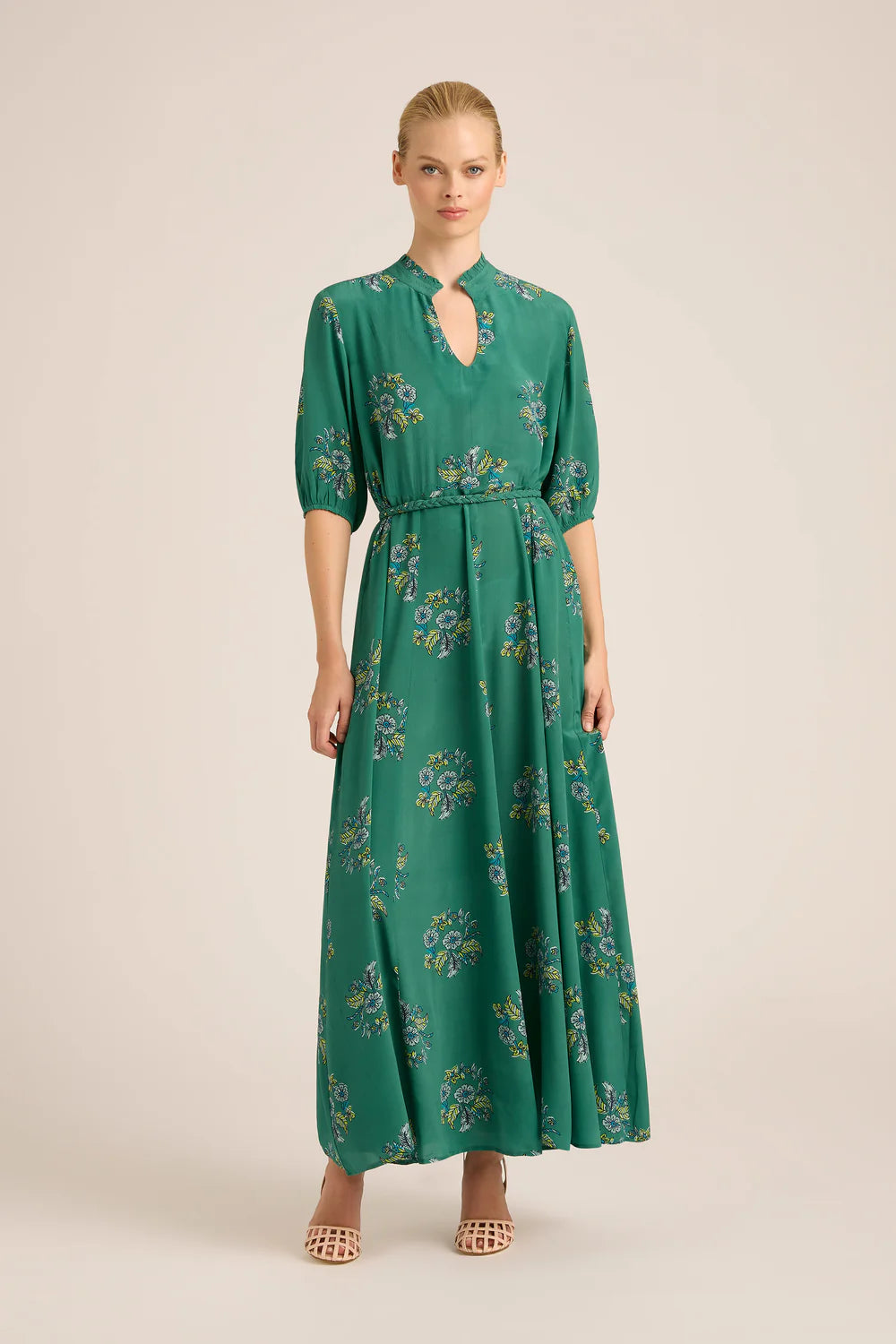 Lola | Georgia Maxi Dress | Wreath Mint
