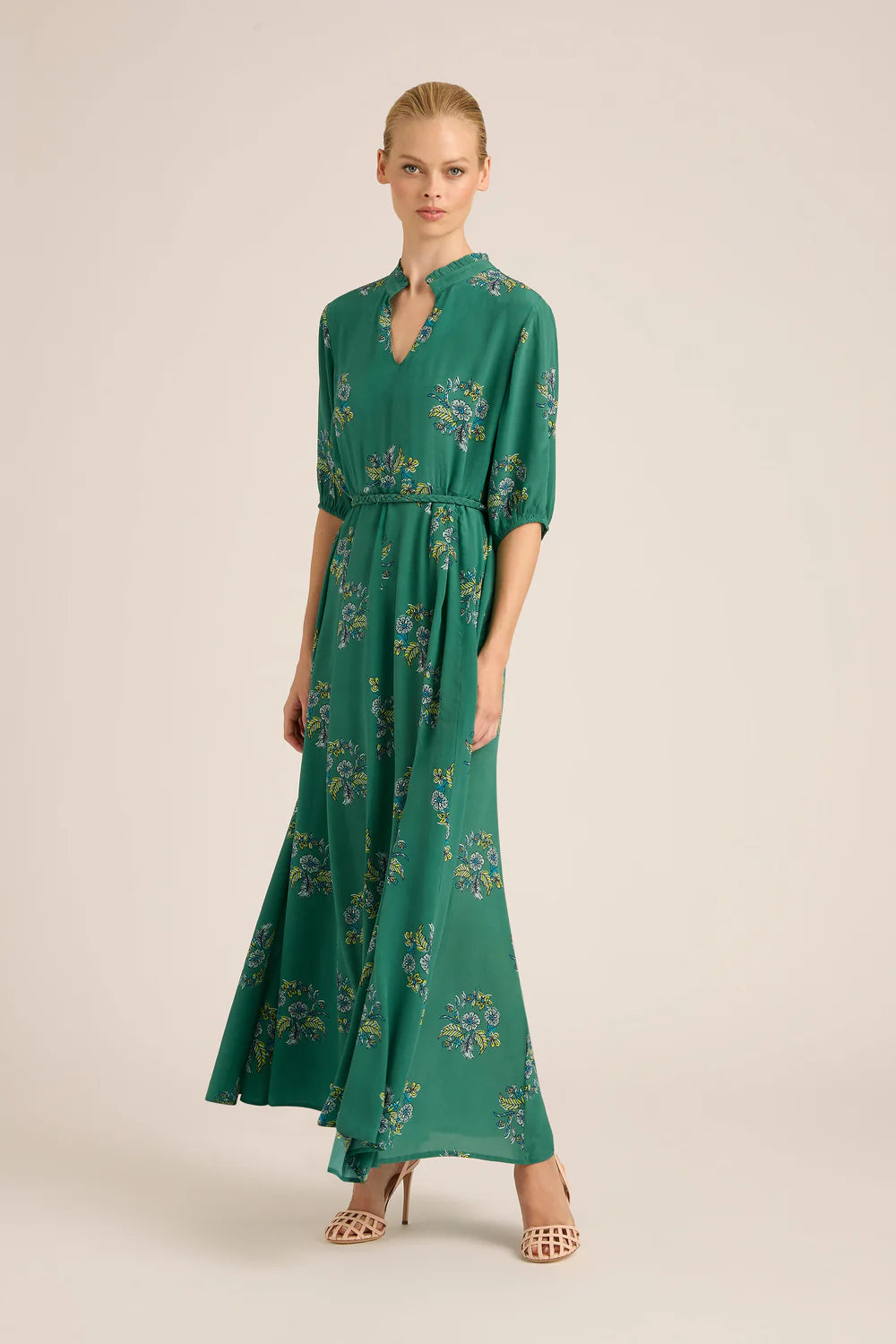 Lola | Georgia Maxi Dress | Wreath Mint