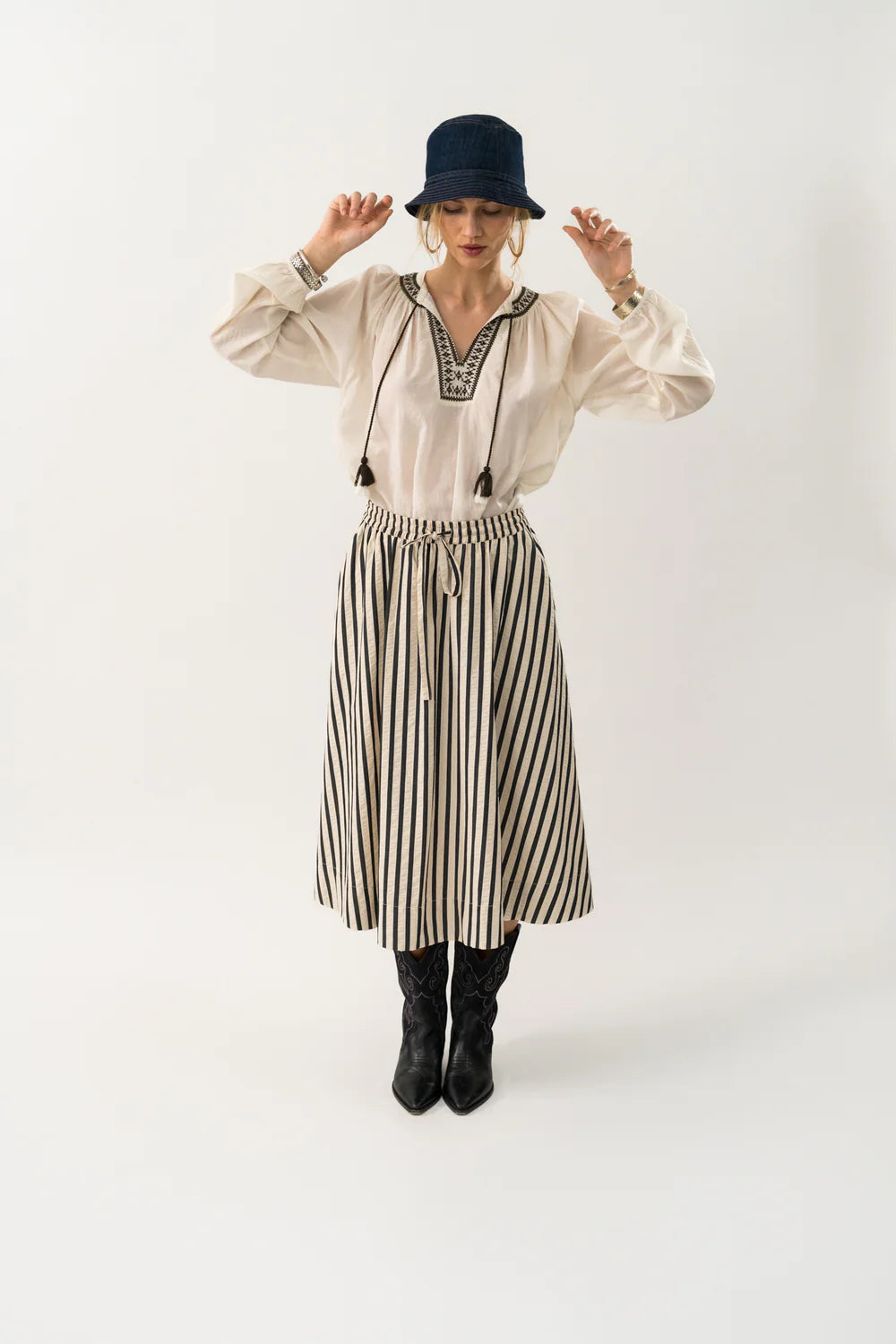 Lolly's Laundry | Bihar Blouse | Creme