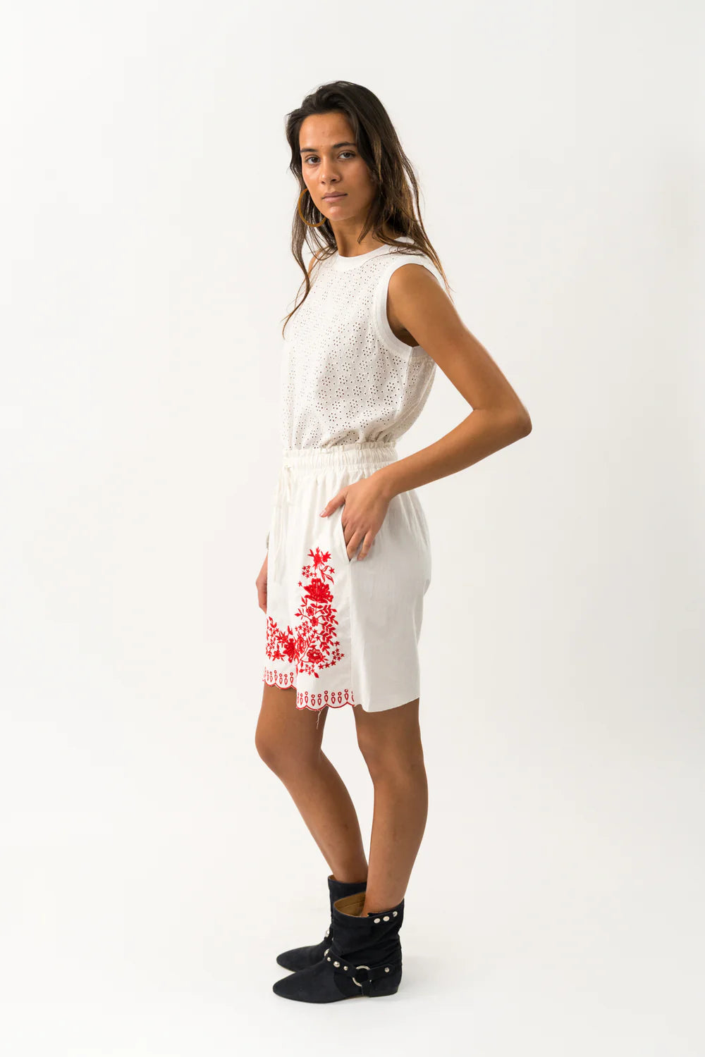 Lolly's Laundry | Lucy Shorts | White