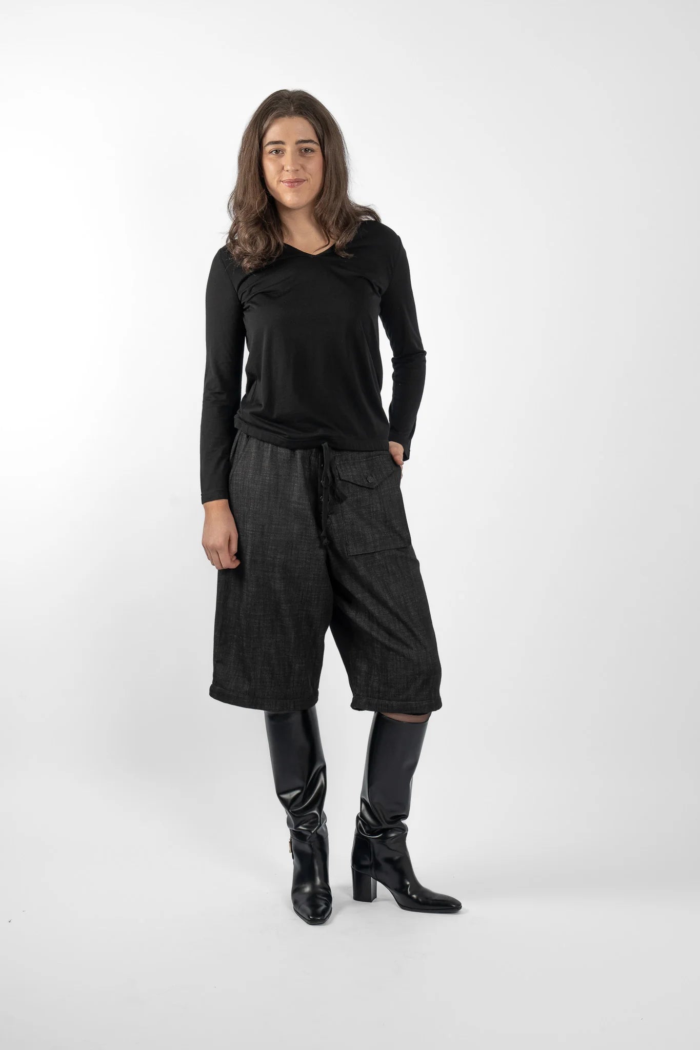 Maud Dainty | Trucker Pants | Black