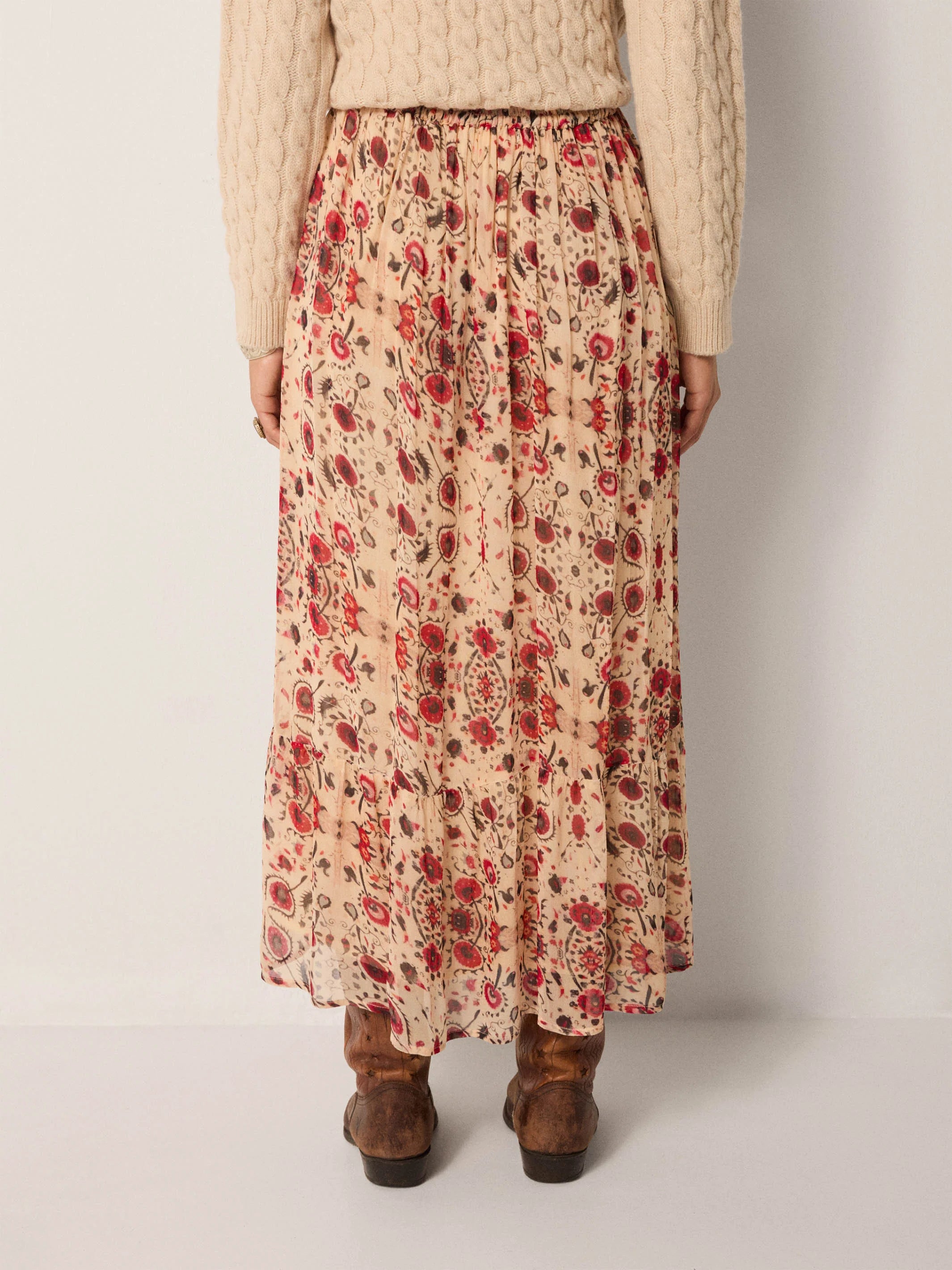 Maison Hotel | Simone Skirt | Coquelicot Coquillage