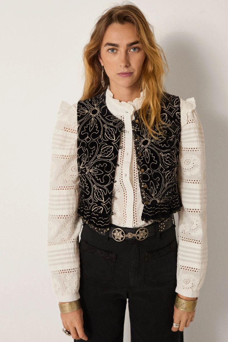 Maison Hotel | Marceline Vest | Night Lilly Nero