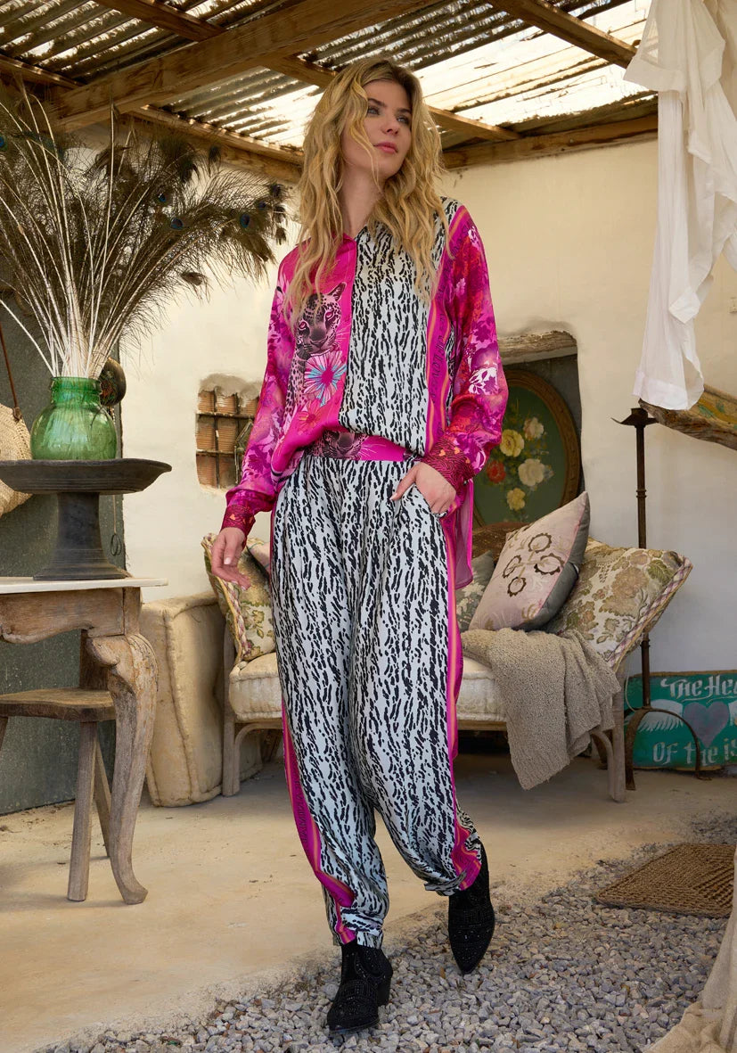 Miss Goodlife | Animal Love Pants | Pink