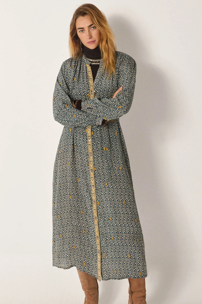 Maison Hotel | Ophelia Dress | Blue Shibori