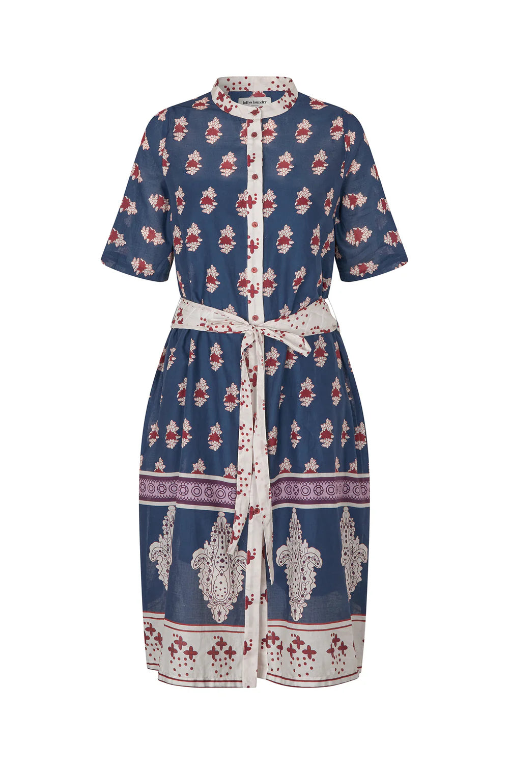 Lolly's Laundry | Mata Midi Dress | Dark Blue