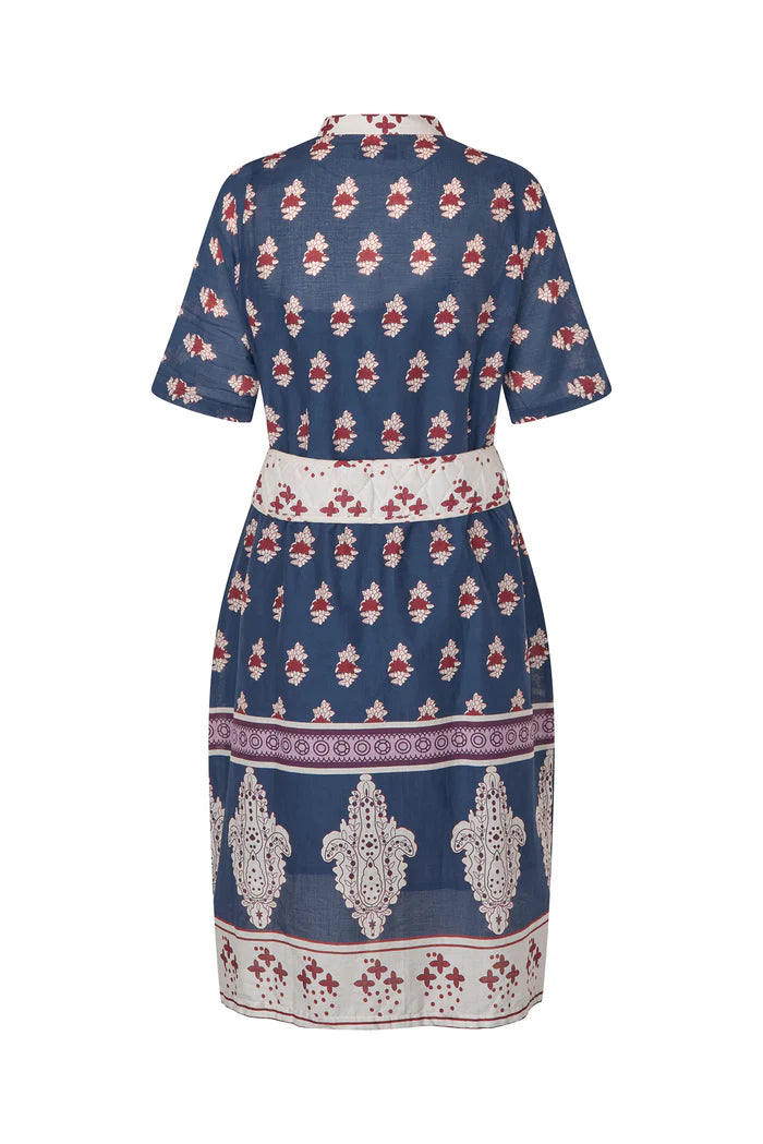 Lolly's Laundry | Mata Midi Dress | Dark Blue