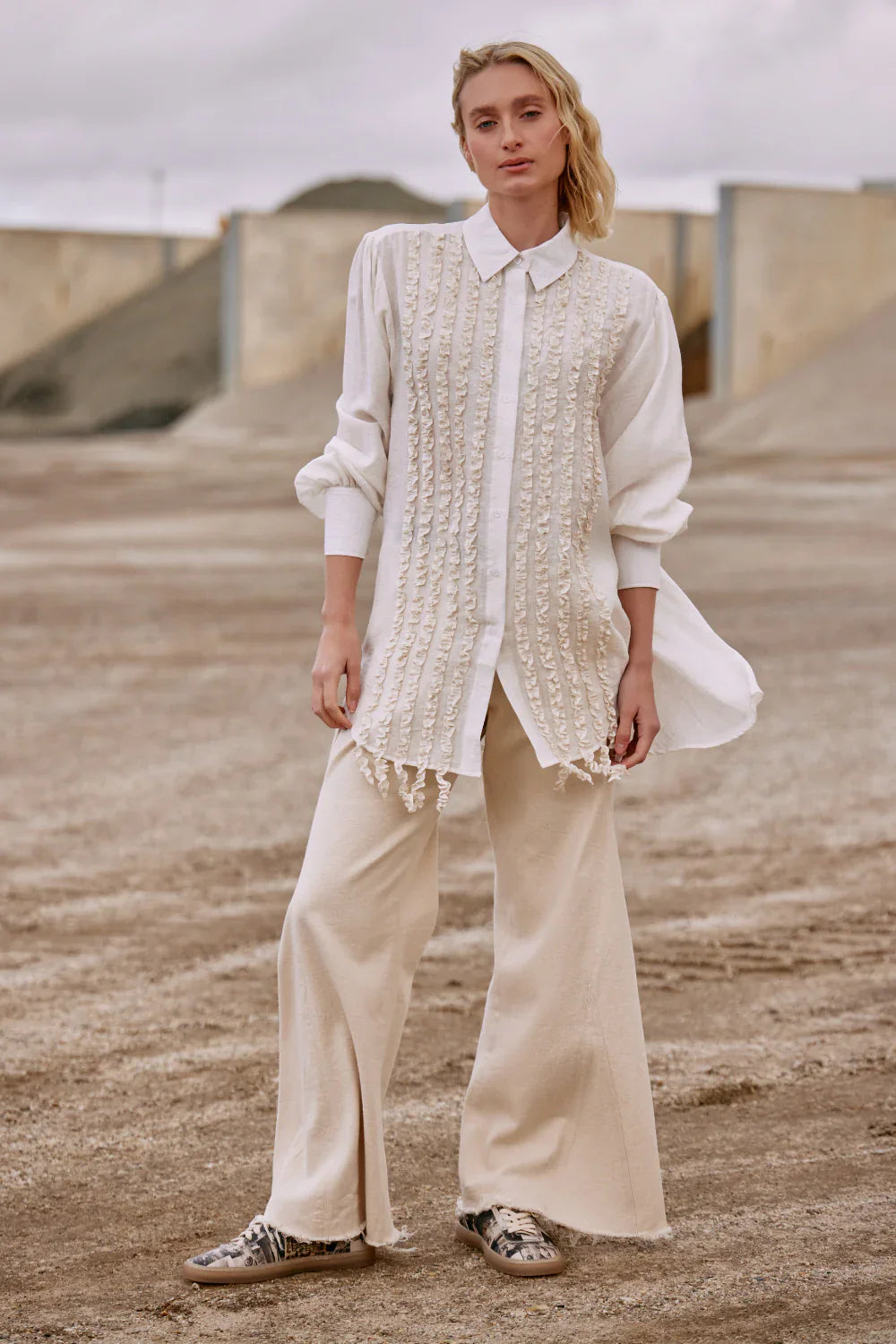 Maud Dainty - Fedrora Jeans - Cream
