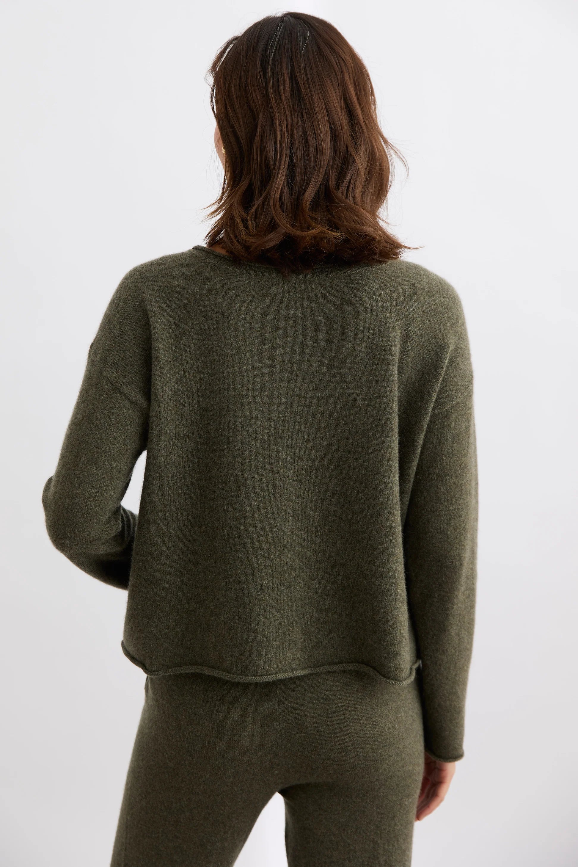 Mia Fratino | Reversible Button Cardigan | Military