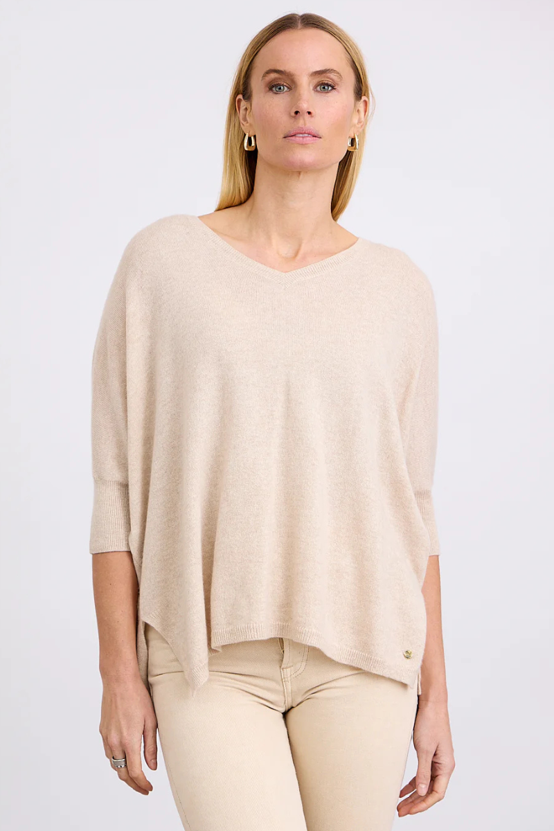 Mia Fratino | Hattie Wide Tee | French Navy