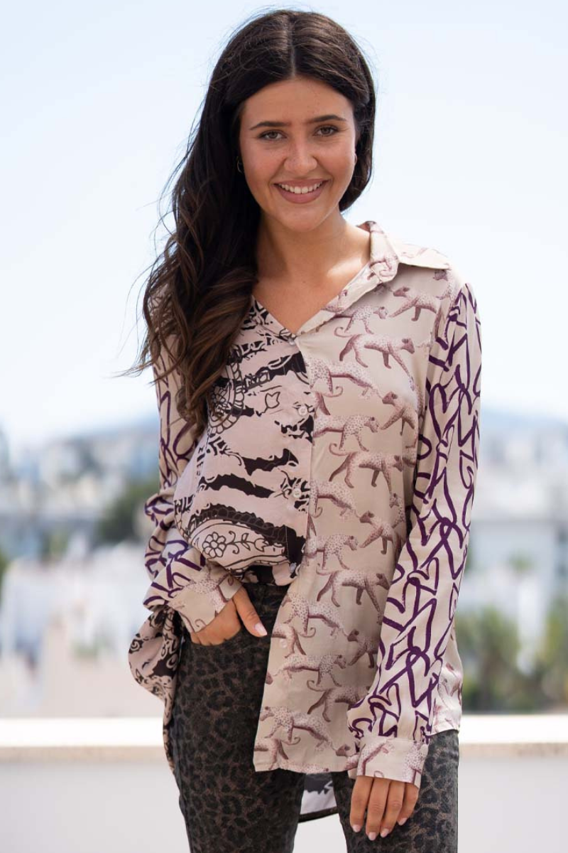 Miss Goodlife | Zebra Blouse | Hearts