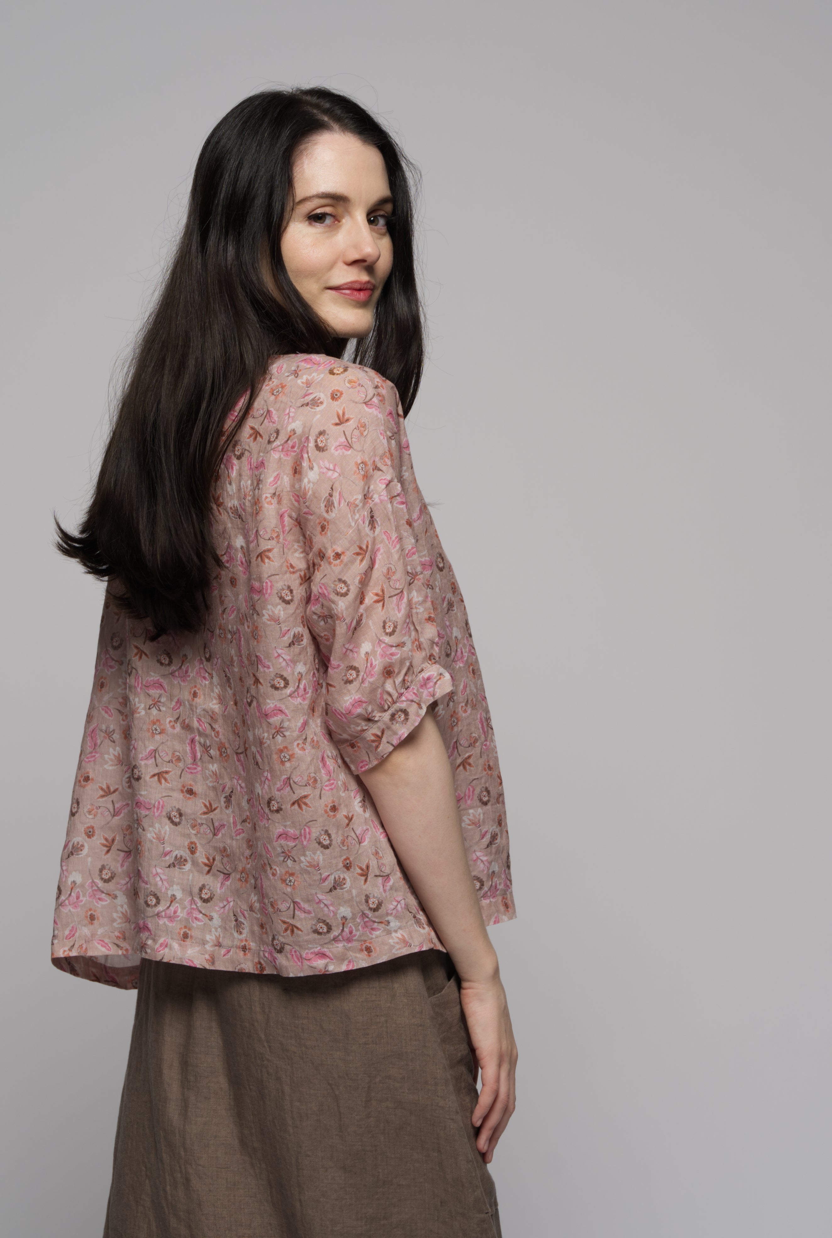 Muse | Jane Top | Pink Floral