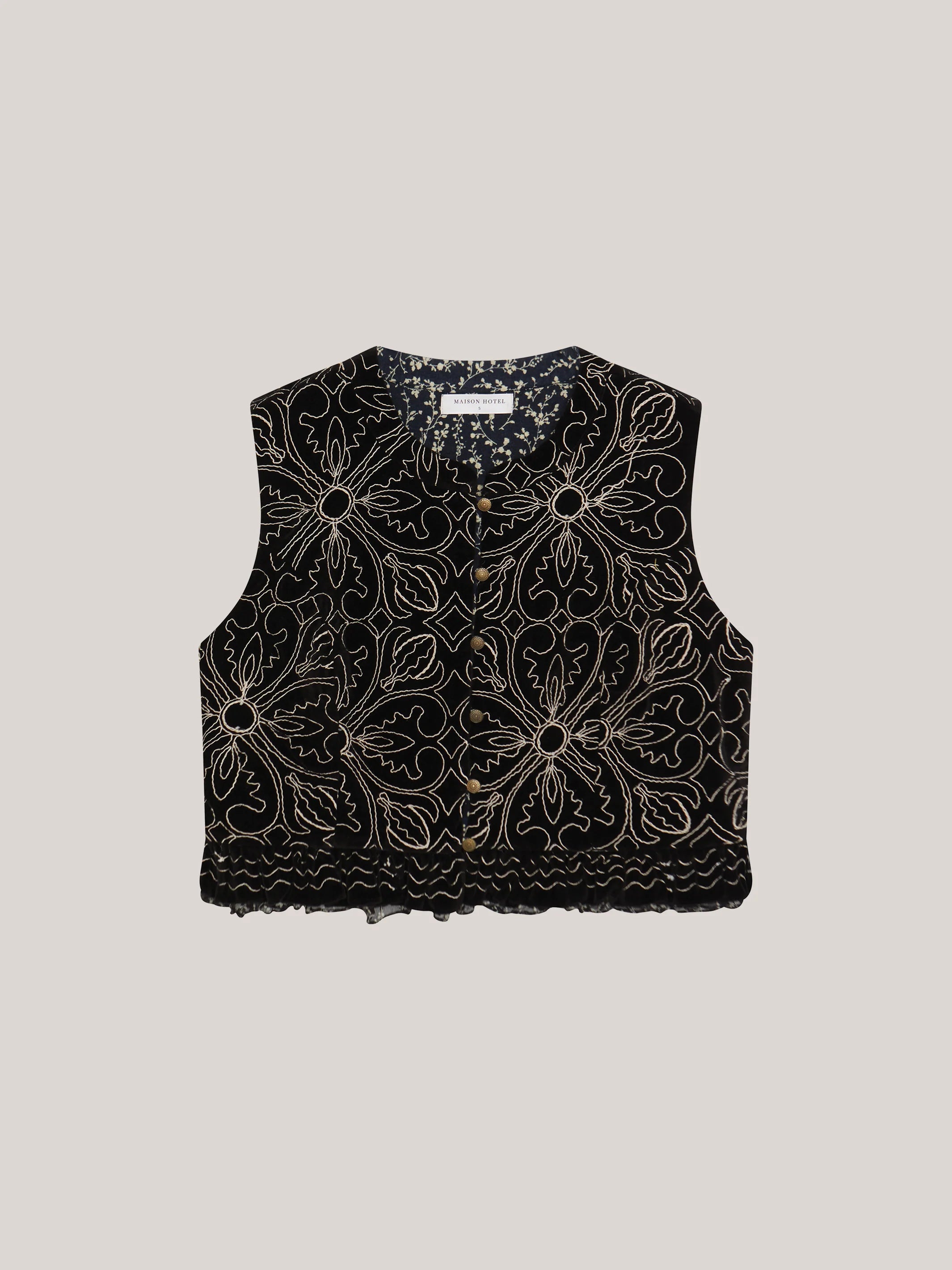 Maison Hotel | Marceline Vest | Night Lilly Nero