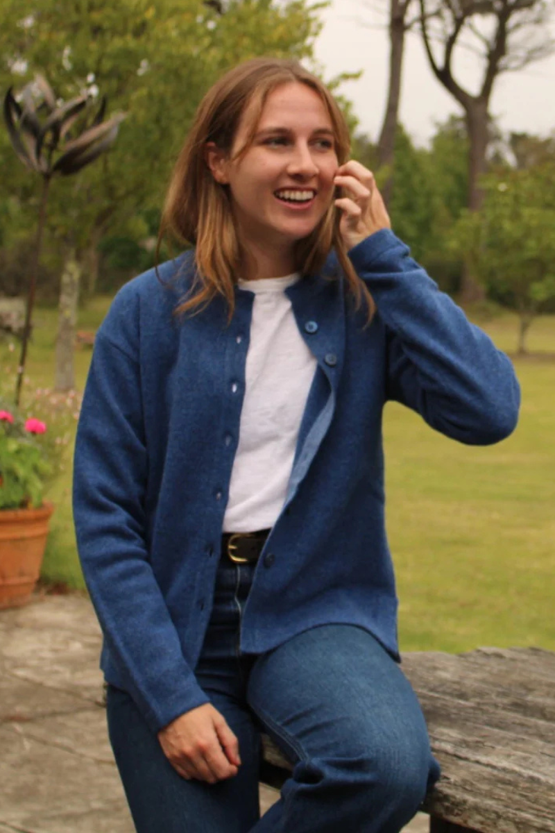 N.O.K. | Nature of Knitting | Moma Cardigan in Dark Blue