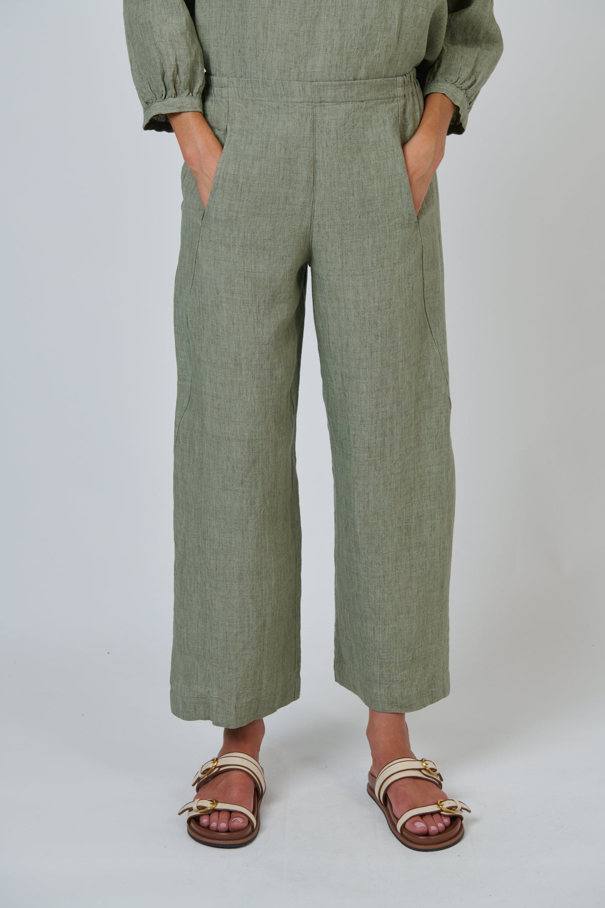 Naturals | Linen Pants | Artichoke