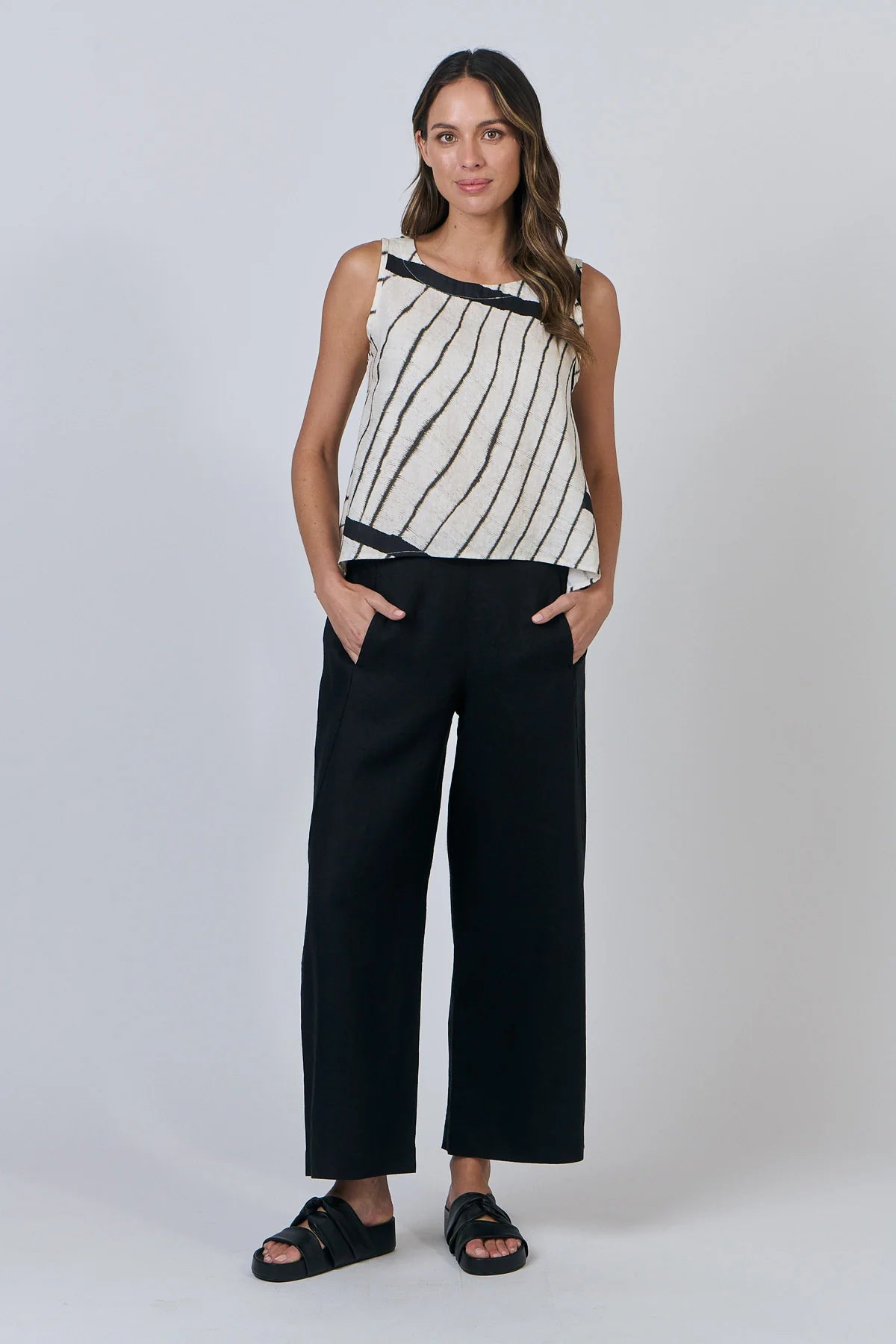 Naturals | Pants with Side Pocket | Black