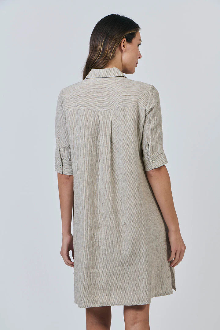 Naturals | Button Through Dress with Collar | Blister