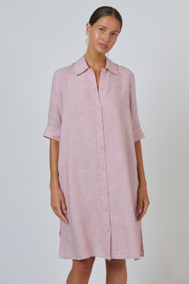Naturals | Linen Dress | Radish