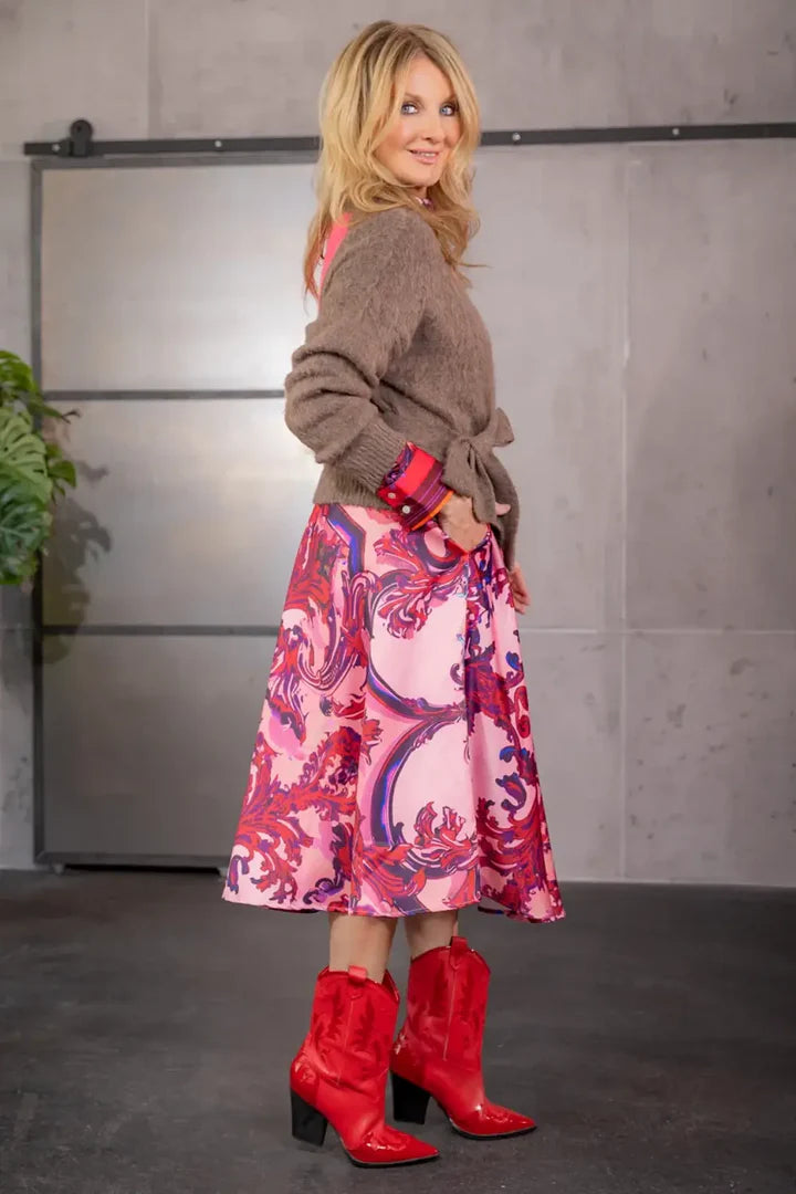 Miss Goodlife I Skirt Colourful Ornaments I Rose