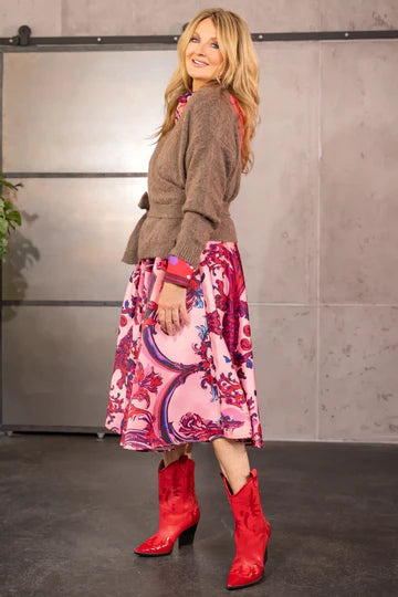 Miss Goodlife I Skirt Colourful Ornaments I Rose