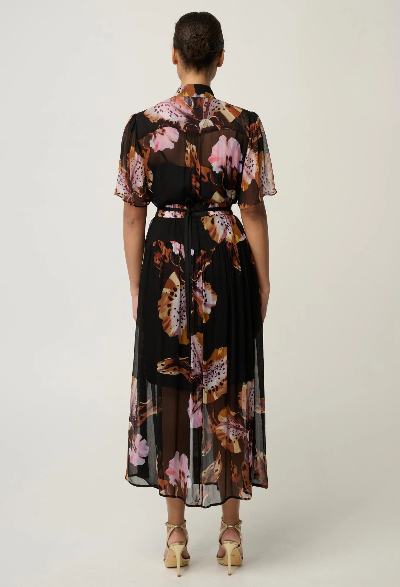 Once Was | Ceres Chiffon Dress | Sunset Orchid