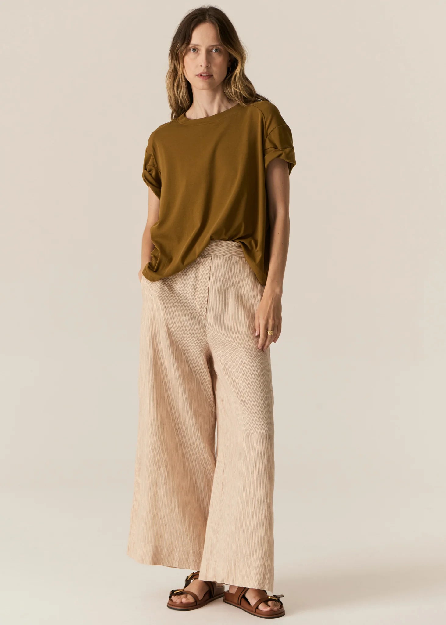 POL | Stelle Pant | Red/Natural Stripe