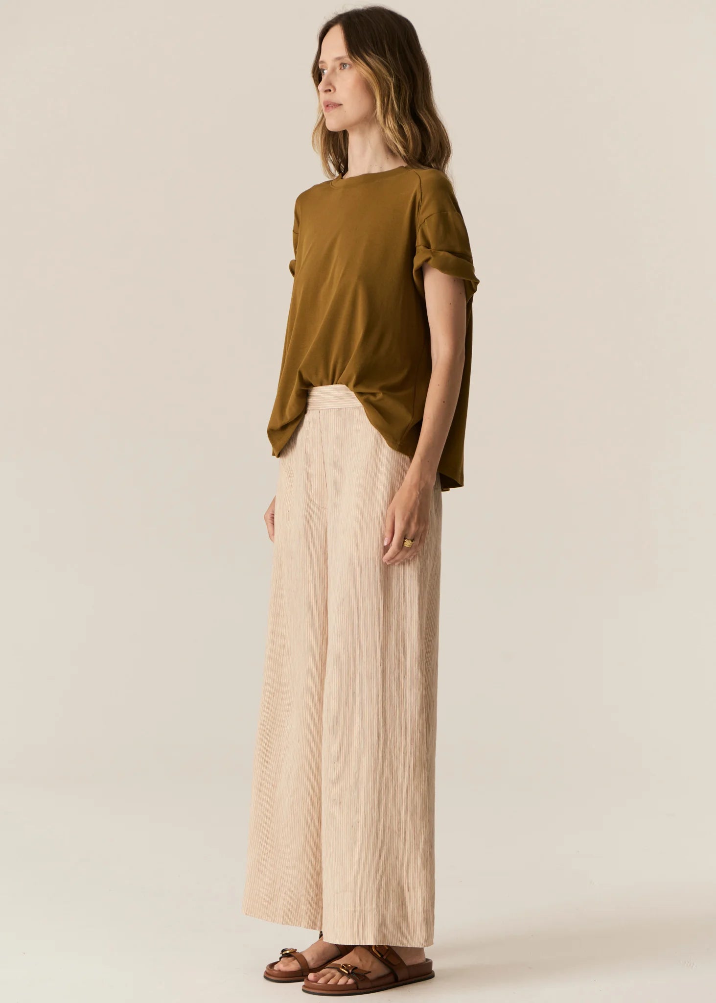 POL | Stelle Pant | Red/Natural Stripe