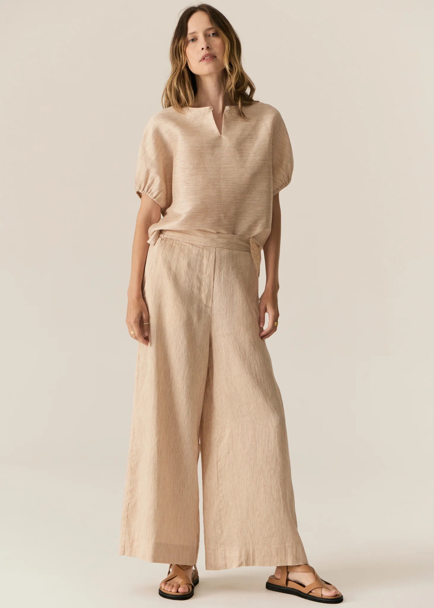 POL | Stelle Reversible Top | Red/Natural Stripe