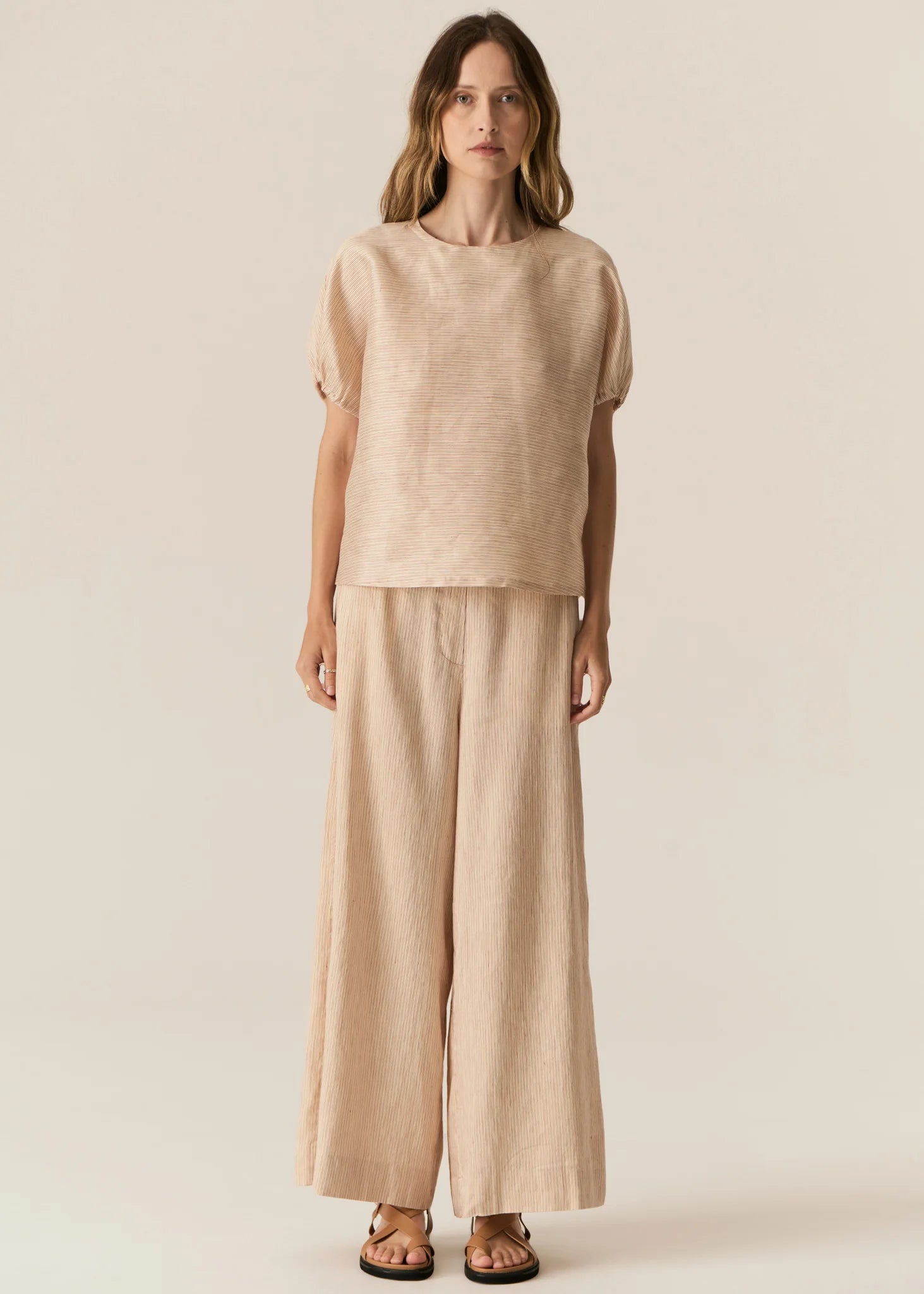 POL | Stelle Reversible Top | Red/Natural Stripe
