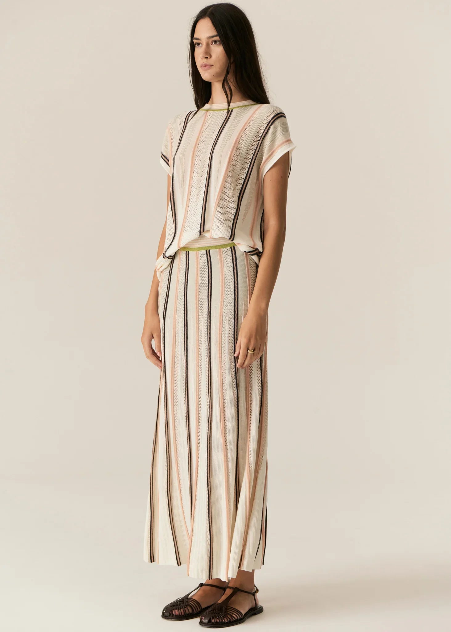 POL | Tedd Knit Skirt | Natural/Ivory