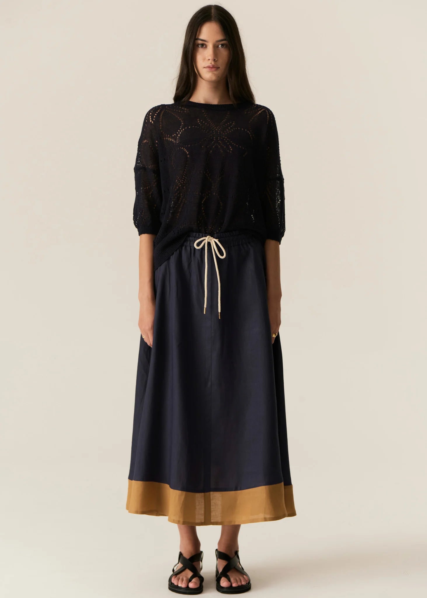 POL | Speck Skirt | Ink/Ginger
